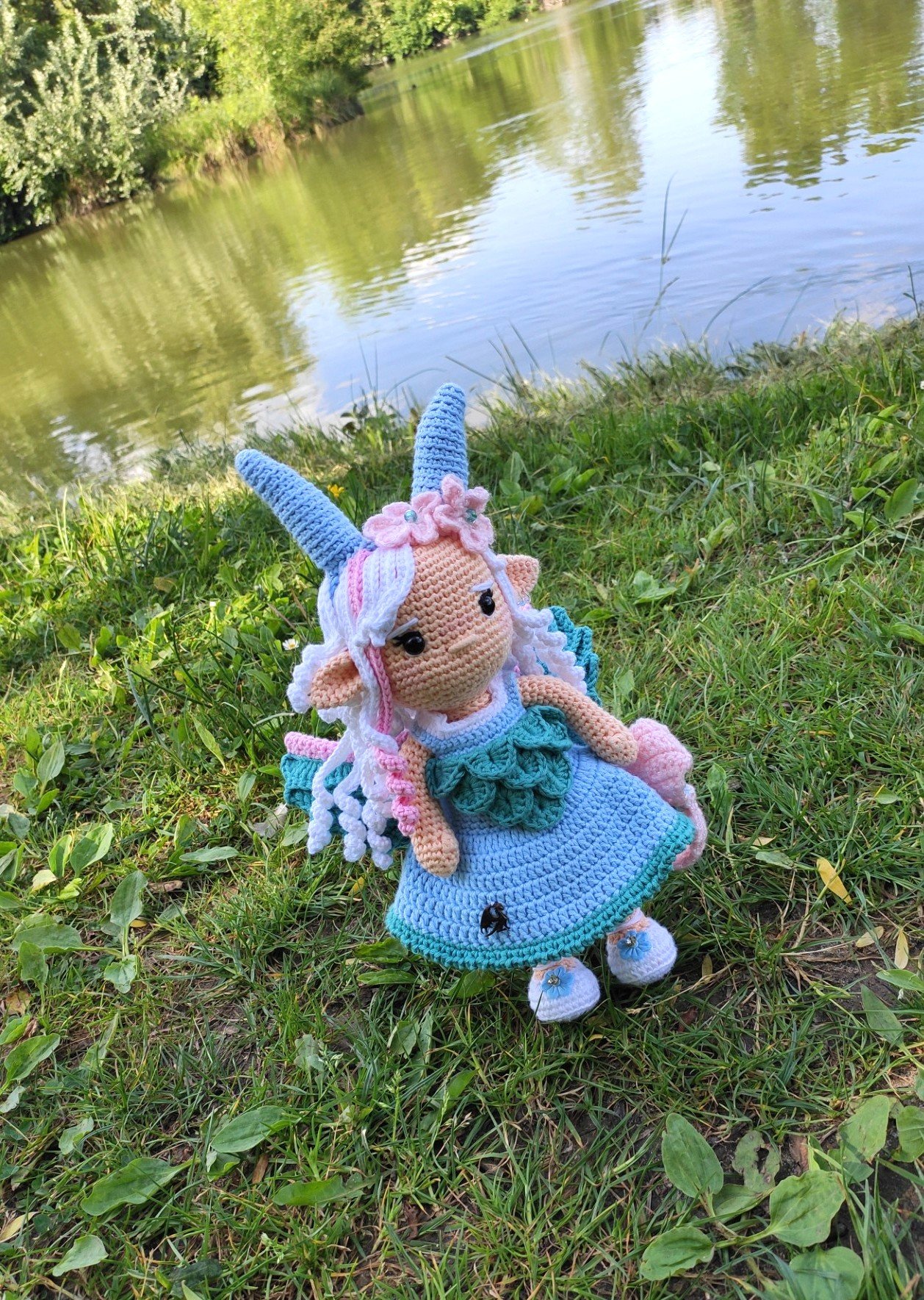 Nymphéa - Elfe Dragonne d'eau - Crochet – Image 4