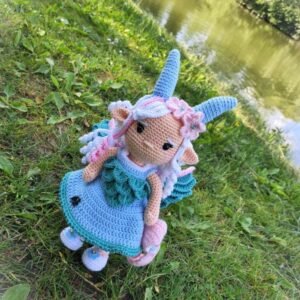 Nymphéa - Elfe Dragonne d'eau - Crochet