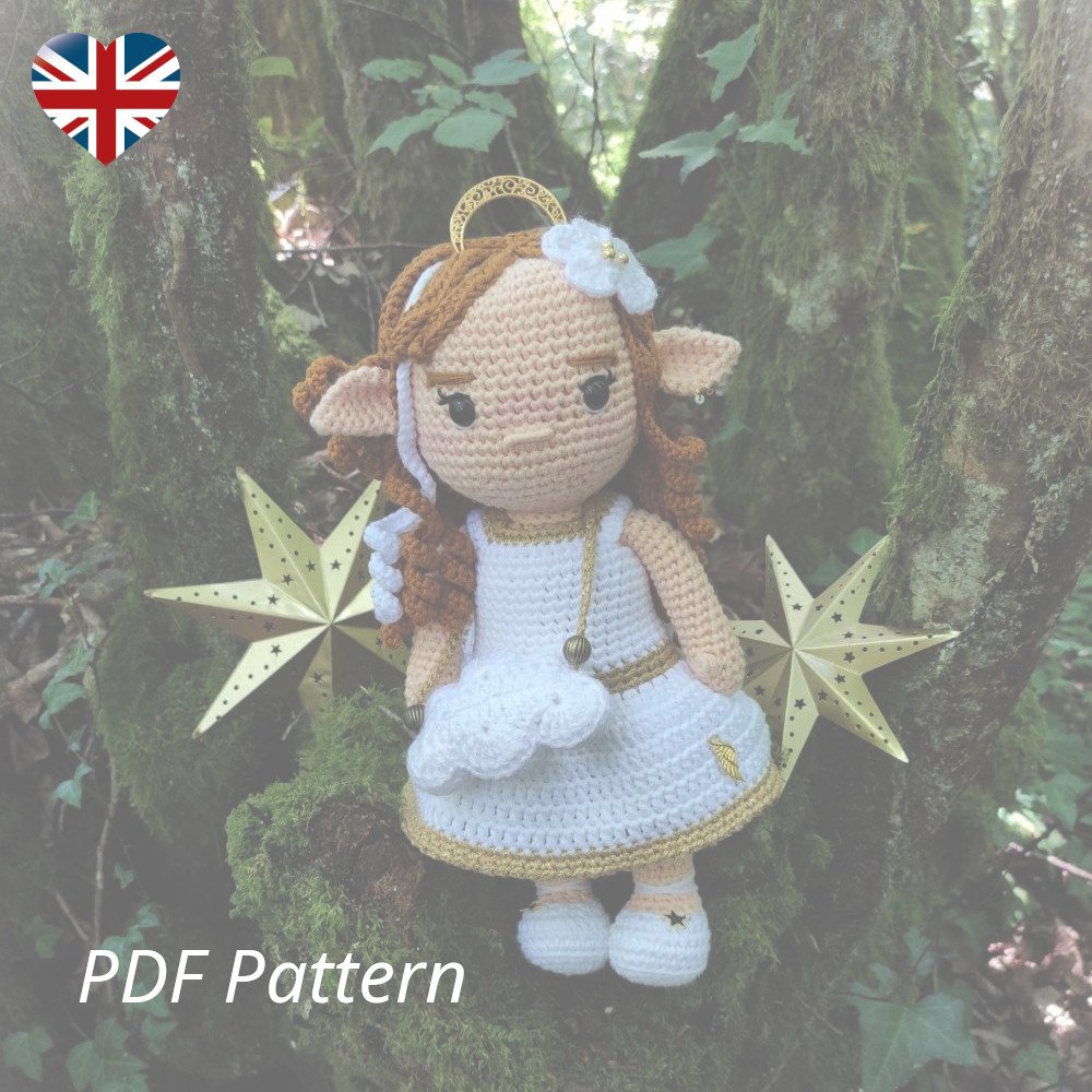 Aélis - Angel Elf - PDF Pattern Crochet - English