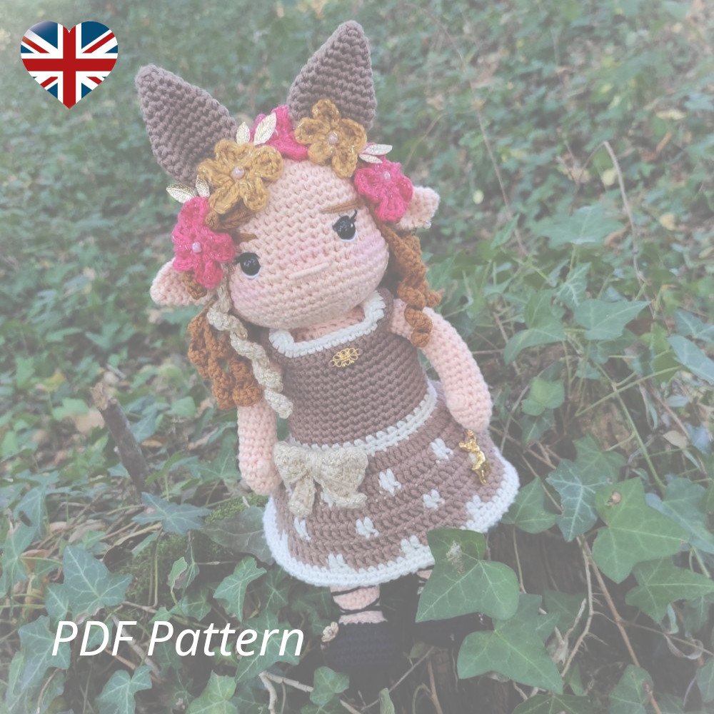 Ailina - Fawn Elf - PDF Pattern Crochet - English