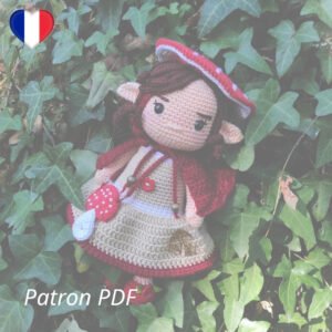 Azélie - Elfe Champignon - Patron PDF Crochet - Français