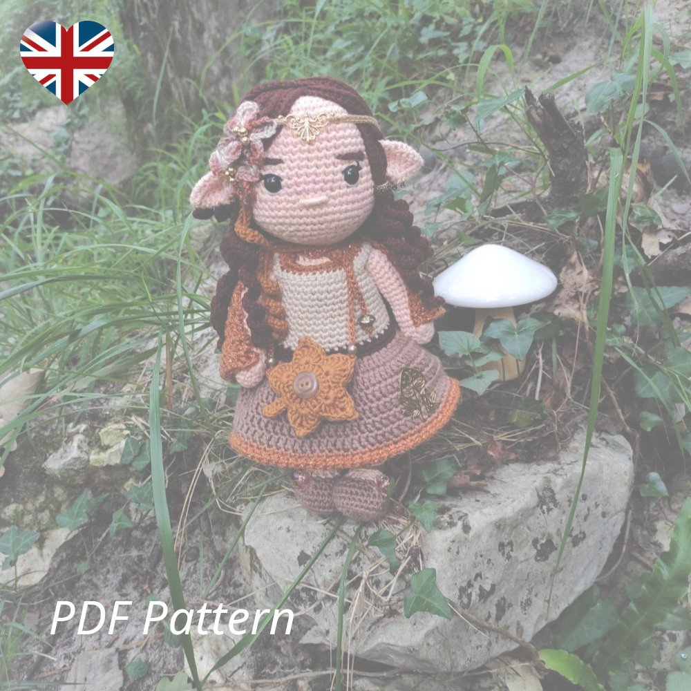 Elwyn - Autumn Elf - PDF Pattern Crochet - English