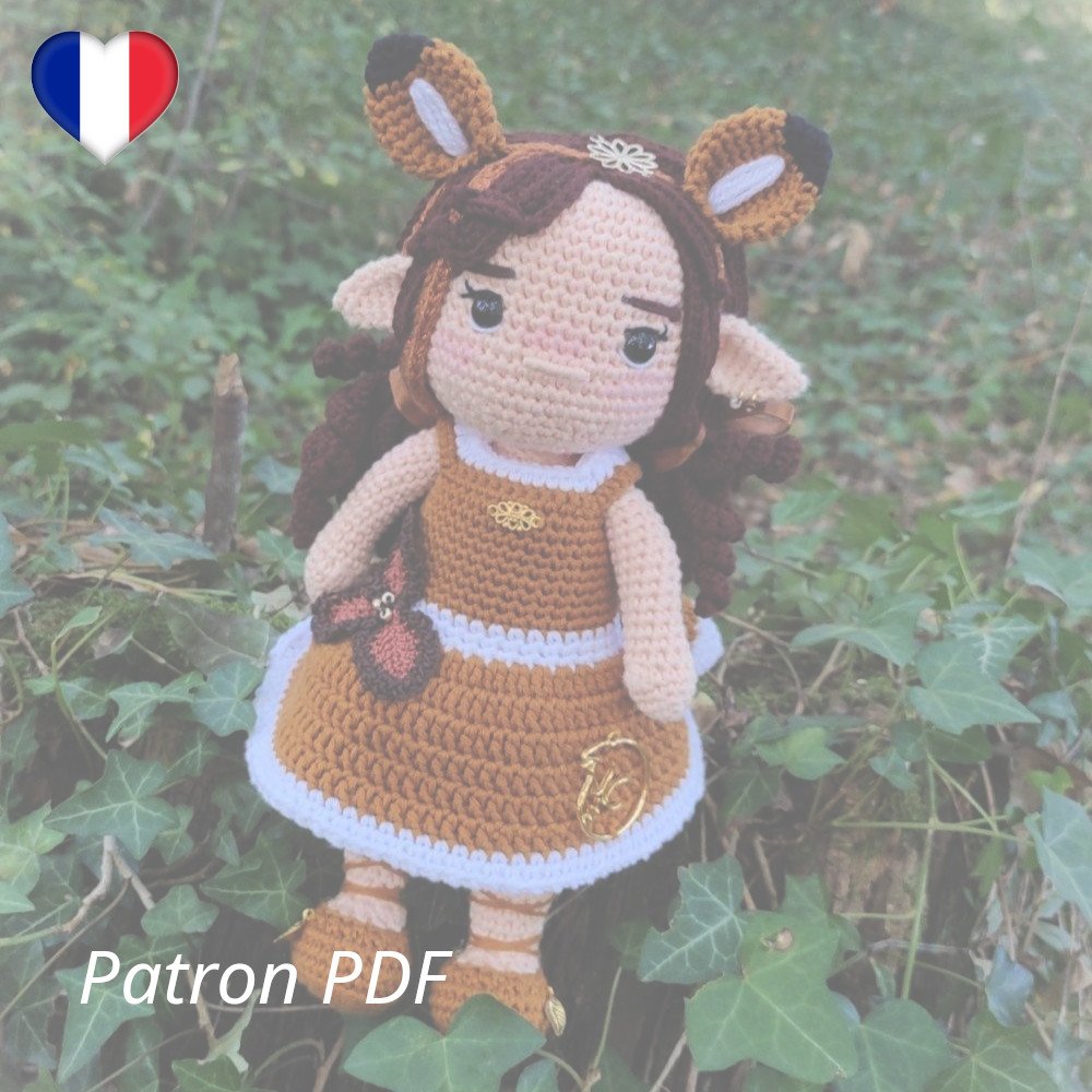 Eryn - Elfe Renarde - Patron PDF Crochet - Français