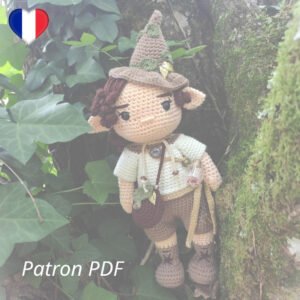 Henaël - Elfe Druide Herboriste - Patron PDF Crochet - Français