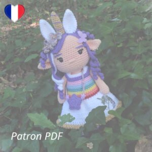 Stella - Elfe Licorne - Patron PDF Crochet - Français